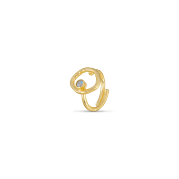 Nkuku Mari Labradorite Ring In Gold