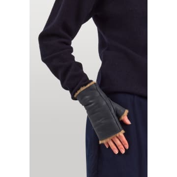 Gushlow & Cole Nappa Fingerless Shearling Mittens