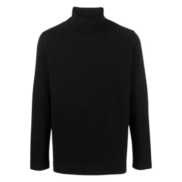 Shop Circolo 1901 Roll-neck Cotton T-shirt In Black