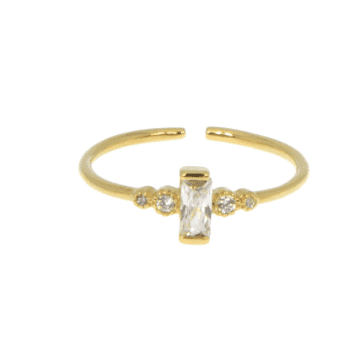 Les Cléias Plaqué Or Lily Ring In Gold