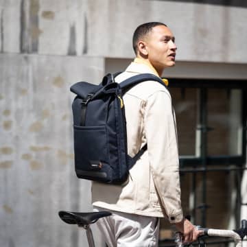 Property Of Max Navy Bike Backpack In Blue