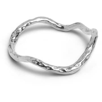 Enamel Copenhagen Sway Ring-sterling Silver In Metallic