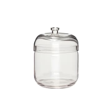 Hubsch Fill Storage Jars Clear Medium In Transparent