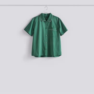 Hay Outline Pyjama S/s Shirt-m/l-emerald Green