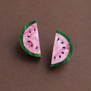 Wolf & Moon Watermelon Studs