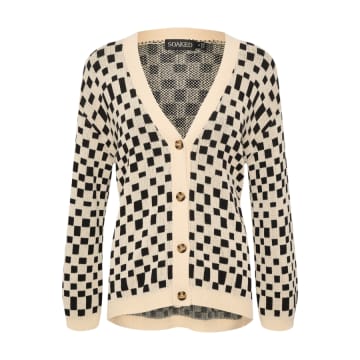 Soaked In Luxury Black & White Cabba Cardigan