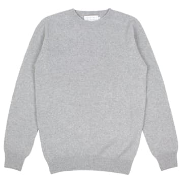 Merchant Menswear Merino / Cashmere Crew Knit Cenere Grey
