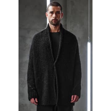 Transit Mens Wool And Linen Oversize Cardigan Knit