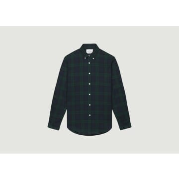 Portuguese Flannel Bonfim Button-down Collar Checked Cotton-flannel Shirt In Multi