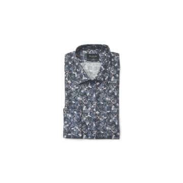 Sand State N Mirco Floral Shirt Col: 550 Blue Multi, Size: 41 In Neutrals