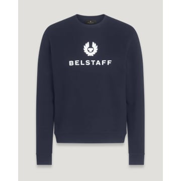 Shop Belstaff Signature Sweatshirt Size: Xxl, Col: Dark Ink