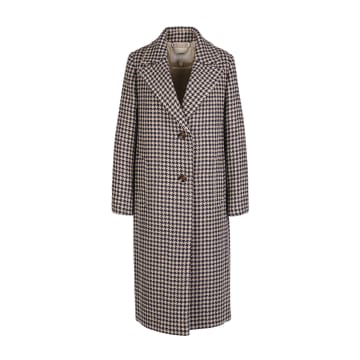 BARBOUR FAWN WOOL HOUNDSOOTH ANGELINA COAT