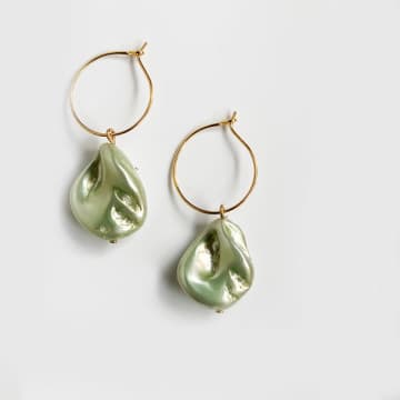 Dlirio Perle Green Earrings