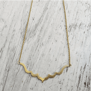Aura Que Handmade Metalwork Clavicle Necklace