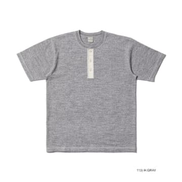 Buzz Rickson's Henley T-shirt In Grey