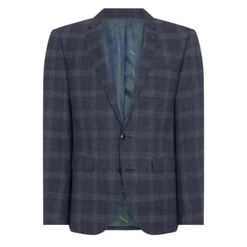 Remus Uomo Larenzo Check Suit Jacket In Grey