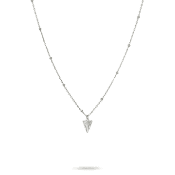 One & Eight Silver Triangle Satellite Necklace In Metallic