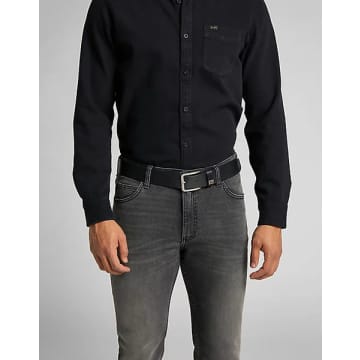 Shop Lee Jeans Small Logo Belt In Black