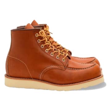 Red Wing Shoes Classic Moc Style No. 875 Oro Legacy Leather In Red