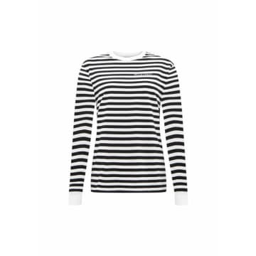 Shop Bella Freud Black Ls Stripe T Shirt