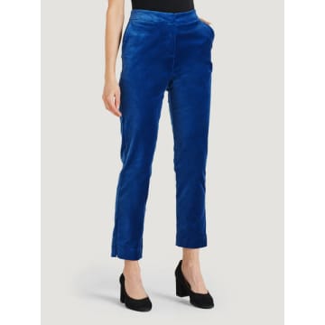 Thought Alleegra Organic Cotton Velvet Trouser In Blue