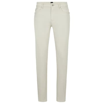 Hugo Boss Delaware3-1 Slim Fit Jeans In Super Soft Open White Italian Denim 50501074 131