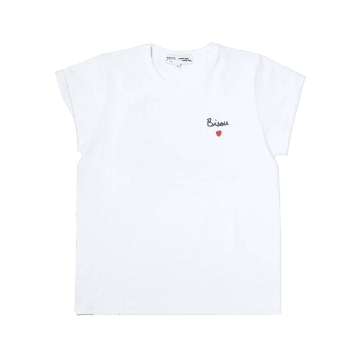 Mathilde Cabanas Kiss T-shirt Bordered The Original In White