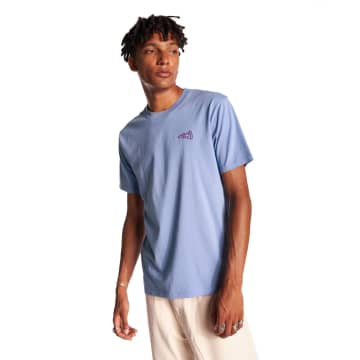 Olow Embroidered Blue T Shirt