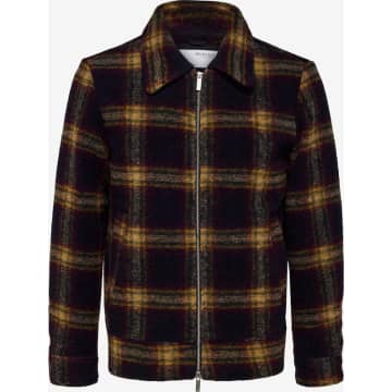 Selected Homme Checkered Wool Jacket