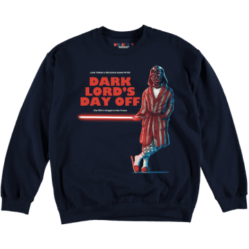 Stylecreep Delicious Again Peter Dark Lord's Day Off Crew Sweatshirt (all Colours) In Grey