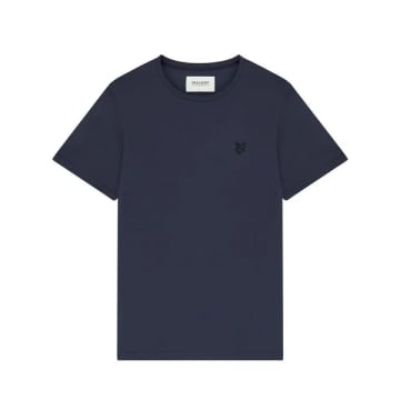 Shop Lyle & Scott Ts400ton Tonal Eagle T-shirt In Dark Navy In Blue