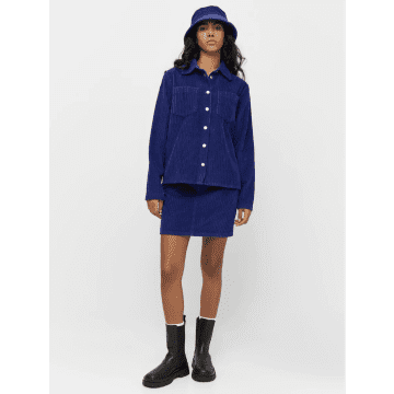 Knowledge Cotton Apparel 2040009 Irregular Corduroy Skirt Deep Purple