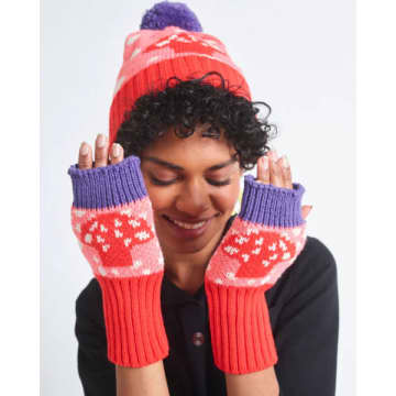 Miss Pompom Woodland Fingerless Gloves