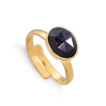 Svp Jewellery Sarah Verity Svp Atomic Midi Ring In Sunstone And Gold