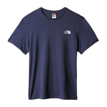 The North Face T Shirt Simple Dome Uomo Summit Navy In Blue