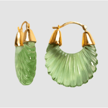 Shyla Ettienne Ridged Earrings In Gold