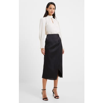 Shop French Connection Inu Satin Midi Wrap Skirt