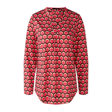 Ouí Patterned Blouse Red