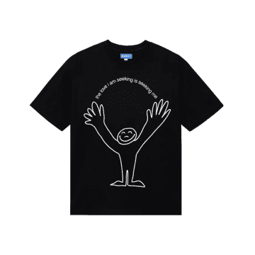 Market Seek Love T-shirt In Black
