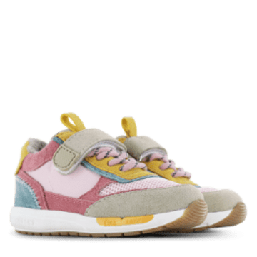 Shoesme Leather Sneaker (pink/taupe) 21-26