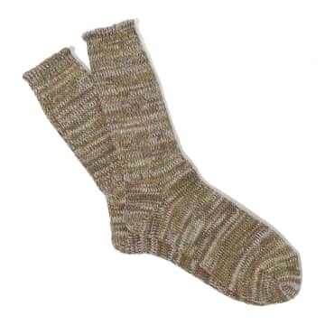Anonymous Ism 5 Colour Crew Mix Socks In Green