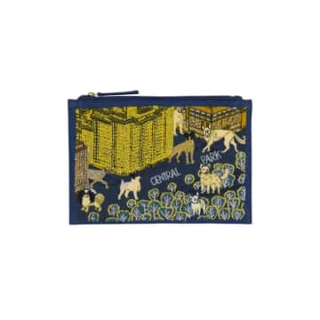 Inoui Park Central Embroidered Pocket In Blue