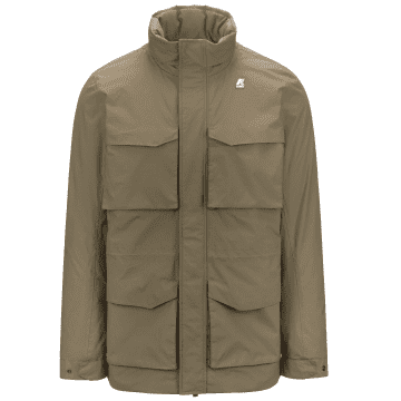 K-way Manphy Thermo Ottoman Jacket Beige Taupe In Neturals