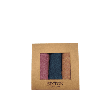 Sixton Rio Trio Roxy Sock Box In Brown