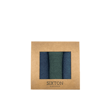 Sixton Rio Trio Electric Blue Sock Box