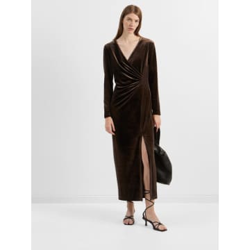 Selected Femme Slftara Velvet Wrap Dress