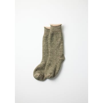 Rototo Double Face Crew Socks In Green