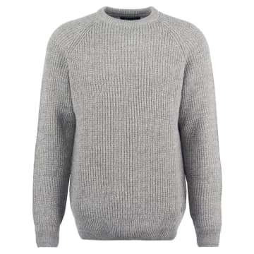 BARBOUR HORSEFORD CREW NECK WOOL  SWEATER STONE