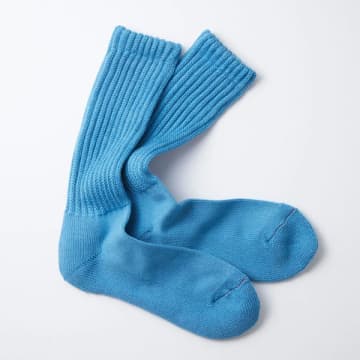 Rototo Loose Pile Socks Mid Blue