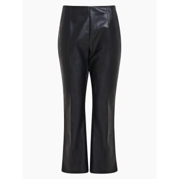 FRENCH CONNECTION CLAUDIA PU STRETCH TROUSER/BLACKOUT